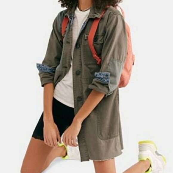 We The Free Apollo Army Patchwork Jacket Size Small - Picture 14 of 14